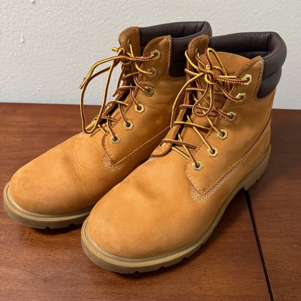 TIMBERLAND Women's Wheat Nubuck Linden Woods Waterproof Boots Size 8.5 - Picture 1 of 10